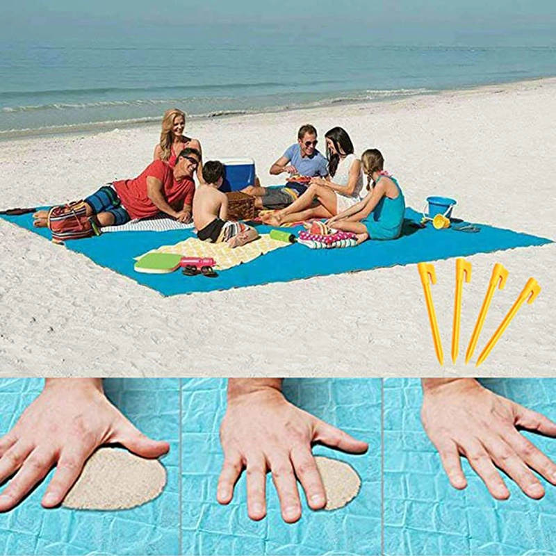 Outdoor Perfect Ultra Portable Beach Mat Picnic Blanket Sand for Beach, Picnic, Camping Wbb15330