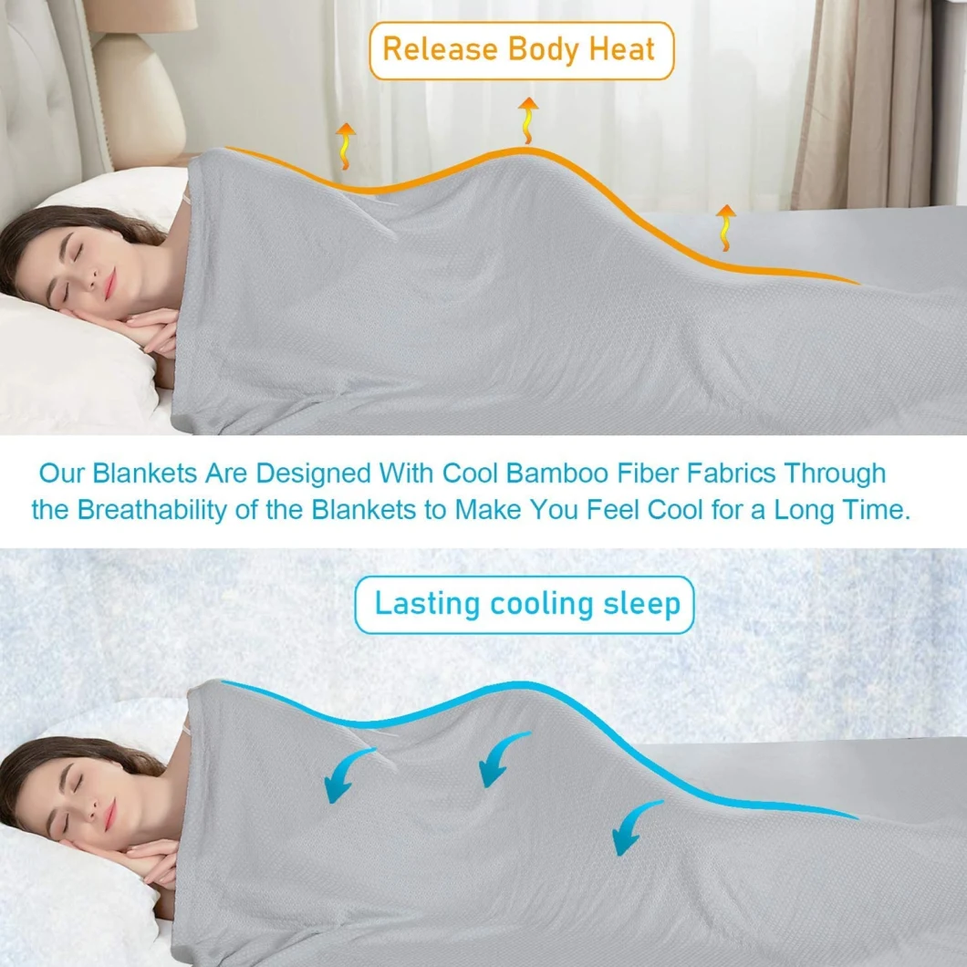 Cooling Blankets, Queen Size Blanket for All-Season, Cooling Blanket Absorbs Body Heat Blanket Throws